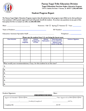 Student list excel template - Progress Report 2 - pascuayaqui-nsngov