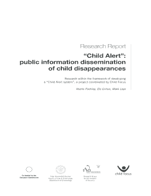 Child Alert public information dissemination of child disappearances - internationalmissingchild