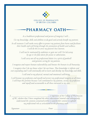 Pharmacy Oath