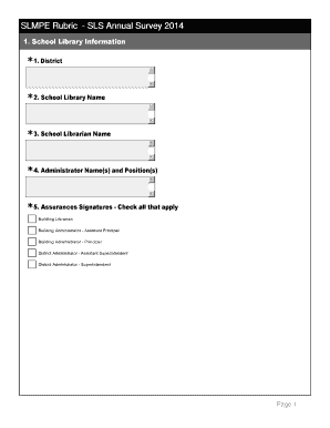 SLS Annual Survey 2014