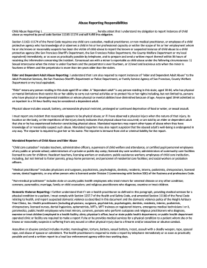 California Mandated Reporter Agreement