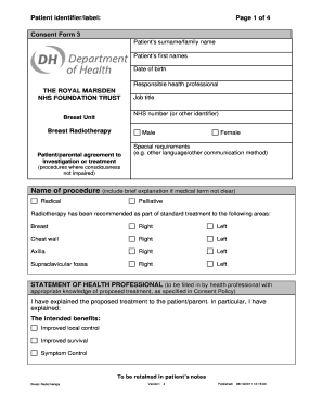 Patient identifierlabel Page 1 of 4 Consent Form 3