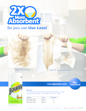 Bounty Paper Towels Mail-In Rebate Form