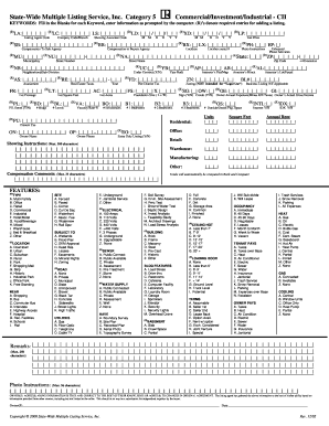 Commercial Property Listing Form