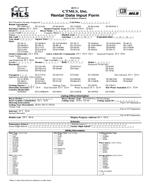 Rental Data Input Form