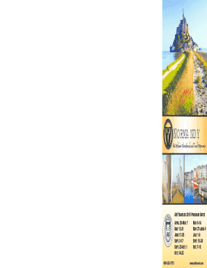 Normandy Travel Program Reservation Form