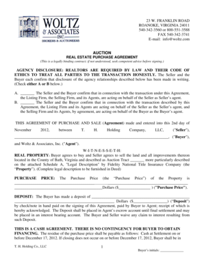 Virginia Real Estate Purchase Agreement