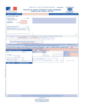 Déclaration de TVA Formulaire 3310-CA3