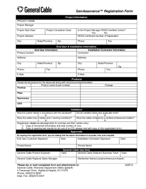 GenAssurance Registration Form