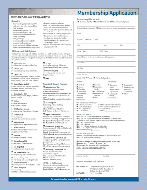 CUE Membership Application Form