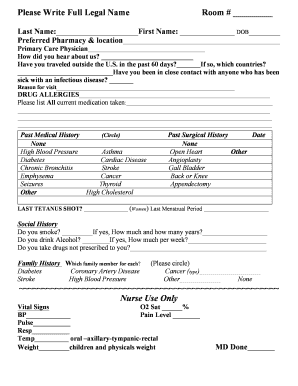 Patient Intake Form