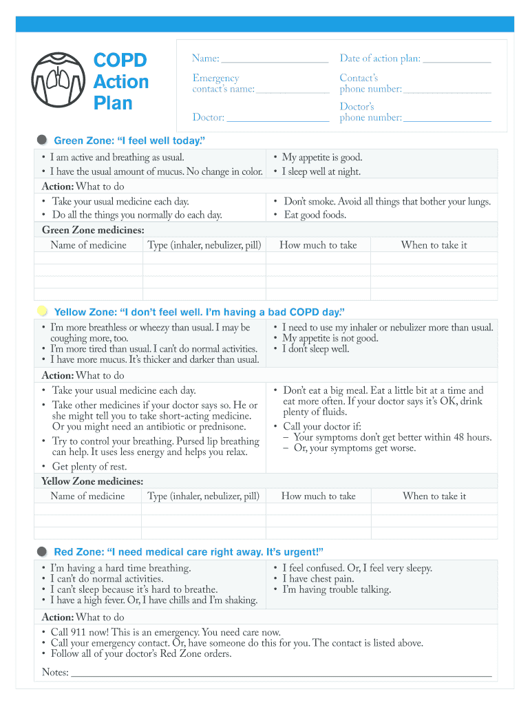 COPD Name Action Plan - UHC Military West Preview on Page 1