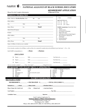 NABSE Membership Application