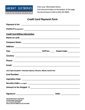 Credit Card Payment Form