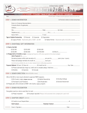 Rocky Mountain Elk Foundation Donation Form