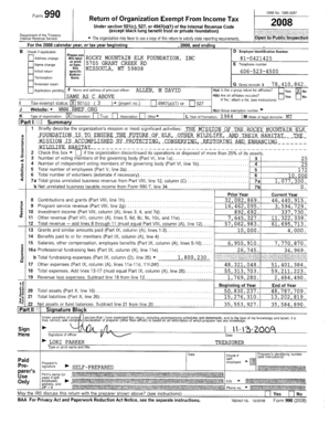 Form 990 Tax Return