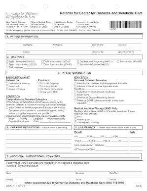Diabetes Referral Form
