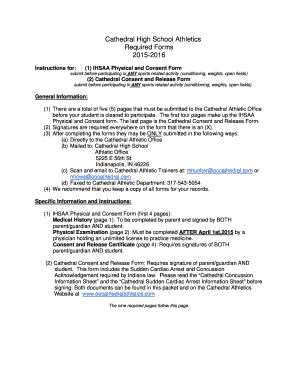IHSAA Physical and Consent Form