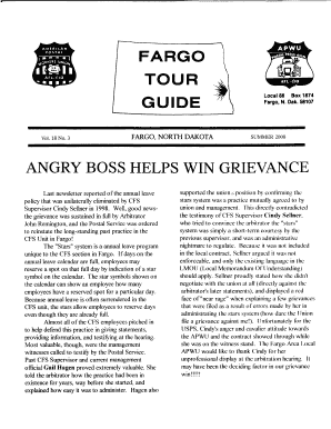 Leave apply mail - ANGRY BOSS HELPS WIN GRIEVANCE - fargoapwu