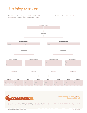Telephone Tree Template