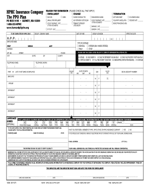 HPHC Insurance Enrollment Form