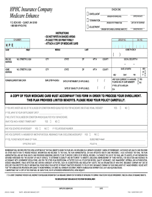 HPHC Medicare Enhance Enrollment Form