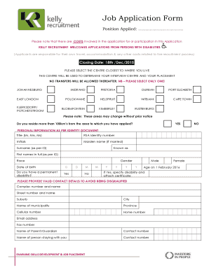 Fillable Online Job Application Form - BANKSETA Website Fax Email Print ...