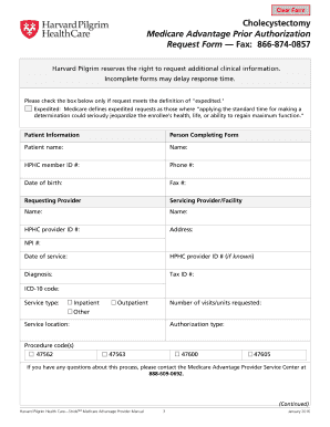 Medicare Advantage Prior Authorization Request Form