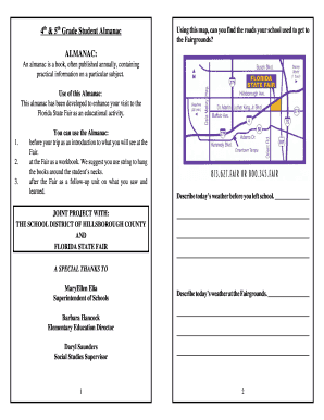 4th & 5th Grade Florida State Fair Almanac