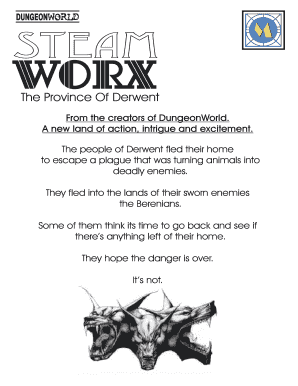 DungeonWorld Derwent Province Setup Form