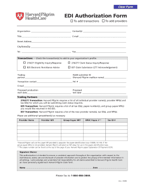 EDI Authorization Form