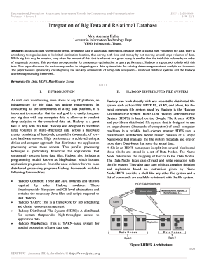 Integration of Big data and Relational Database