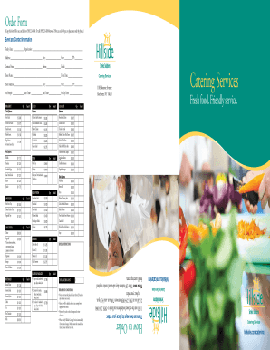 Catering Order Form