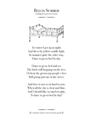 Fillable Online Bed in Summer Fax Email Print - pdfFiller