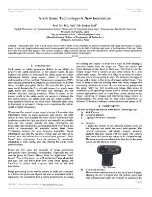 Sixth Sense TechnologyA New Innovation