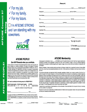 AFSCME Council 57 Membership Application