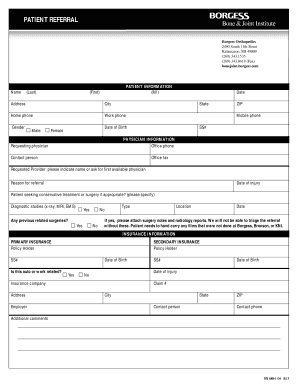Patient Referral Form
