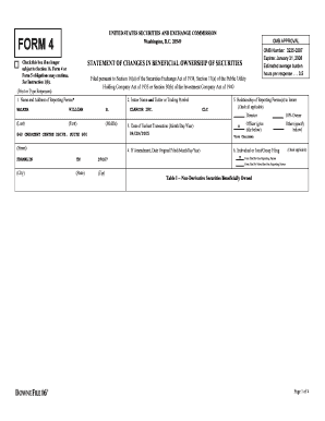 SEC Form 4 Statement of Changes in Beneficial Ownership