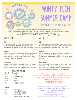 End of shift report template excel - MONTY TECH SUMMER CAMP