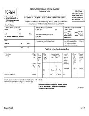 Form 4 Statement of Changes in Beneficial Ownership