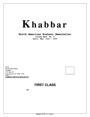 North American Konkani Newsletter Subscription Form
