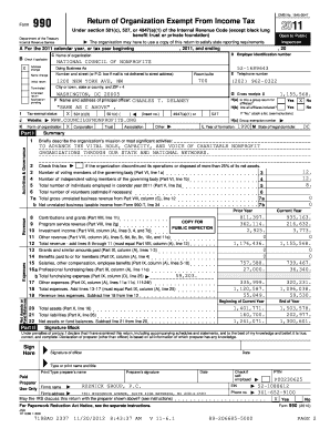IRS Form 990 2011