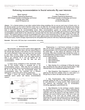 Enforcing recommendation in Social networks By user bb - IJRITCC