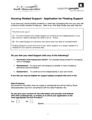 Floating Support Application Form