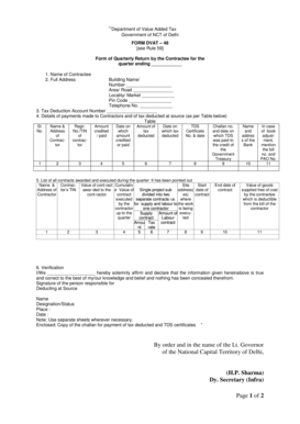 Delhi VAT Form DVAT-48