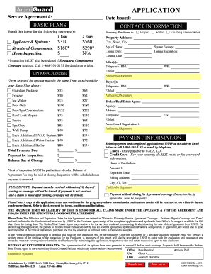 Home Warranty Service Agreement