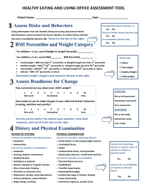 Healthy Eating and Living Office Assessment Tool