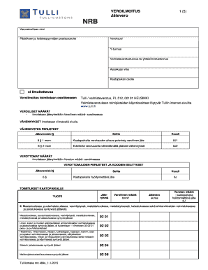 Finnish Waste Tax Return Form