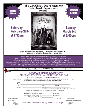 Theatre Ticket Reservation Form