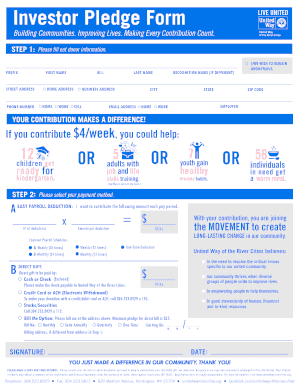 Investor Pledge Form
